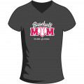 T-shirt "Baseball Mom" gris foncé